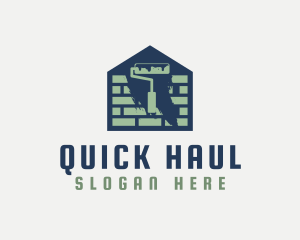 Brick Home Painting logo design