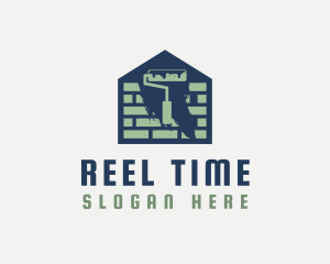 Brick Home Painting logo design