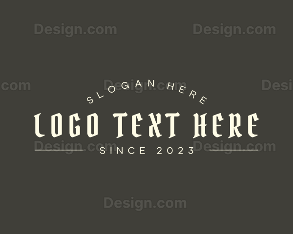 Gothic Business Brand Logo