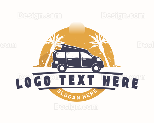 Van Travel Transportation Logo