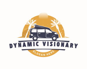 Van Travel Transportation Logo