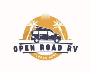 Van Travel Transportation logo design