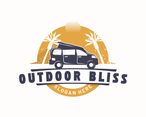 Van Travel Transportation logo design