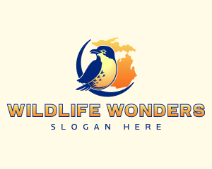 Michigan Wildlife Bird logo design