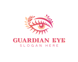 Feminine Eyelash Beauty logo design