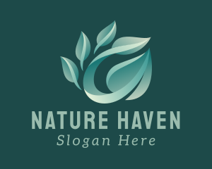  Wellness Nature Leaves logo design