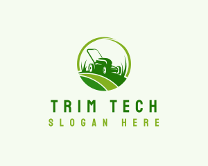 Lawn Mower Gardening logo design