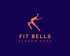 Female Dance Fitness logo design