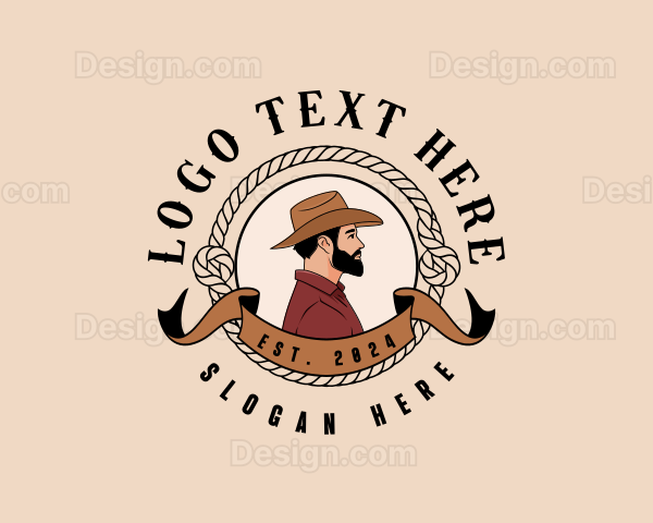 Western Cowboy Rope Logo