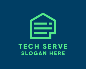 Computer Server Database  logo design