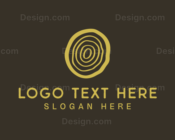 Wood Log Lumber Logo