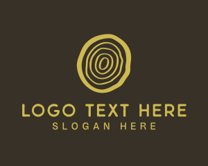 Wood Log Cut logo