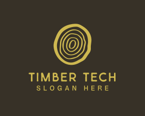 Wood Log Lumber logo design