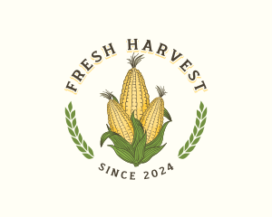 Corn Crop Agriculture logo design