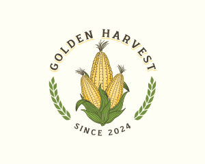 Corn Crop Agriculture logo design