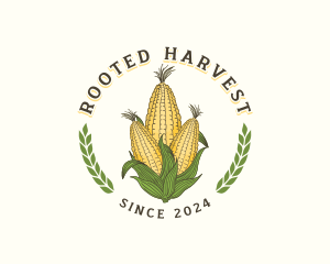 Corn Crop Agriculture logo design