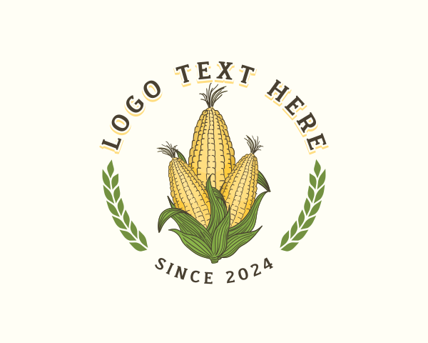 Corn Crop Agriculture logo