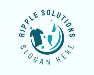 Laundry Cleaning Sanitation  logo design