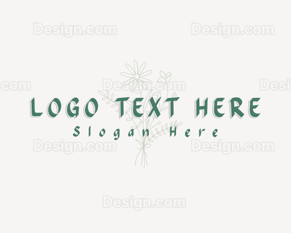 Simple Flower Business Logo