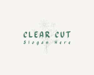 Simple Flower Business logo design