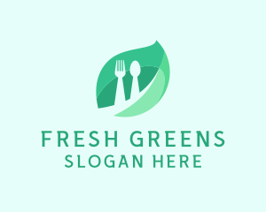 Herb Food Cutlery logo design