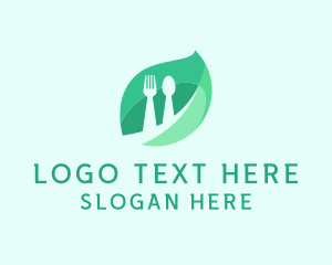 Food - Herb Food Cutlery logo design