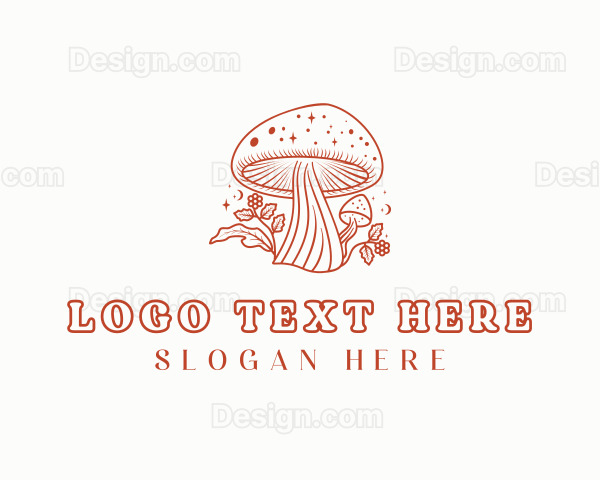 Natural Herbal Mushroom Logo