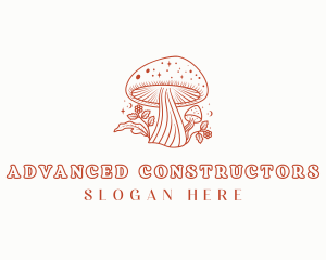 Natural Herbal Mushroom logo design