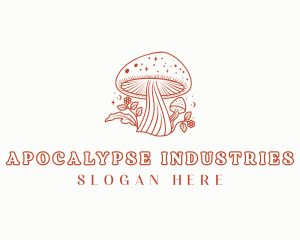 Natural Herbal Mushroom logo design