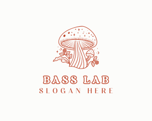 Natural Herbal Mushroom logo design