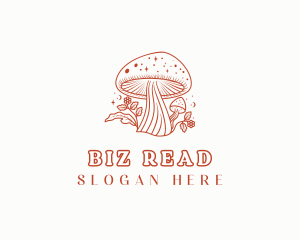 Natural Herbal Mushroom logo design