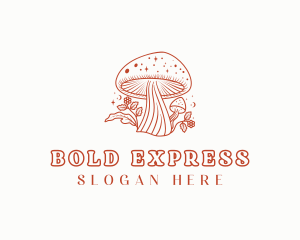 Natural Herbal Mushroom logo design