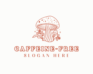 Natural Herbal Mushroom logo design