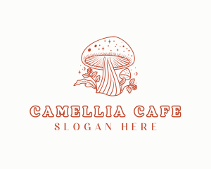 Natural Herbal Mushroom logo design