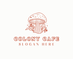 Natural Herbal Mushroom logo design