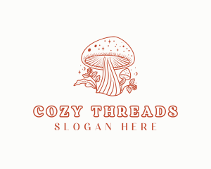 Natural Herbal Mushroom logo design