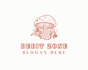 Natural Herbal Mushroom logo design