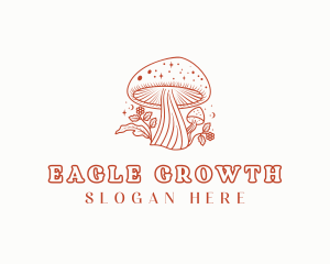 Natural Herbal Mushroom logo design