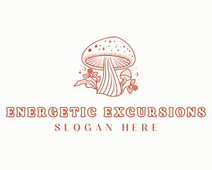 Natural Herbal Mushroom logo design