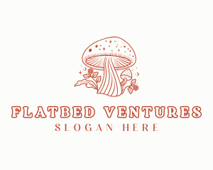 Natural Herbal Mushroom logo design