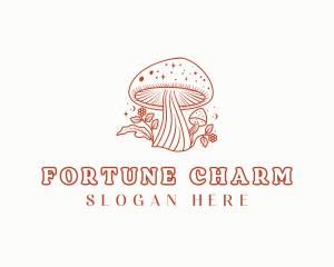 Natural Herbal Mushroom logo design