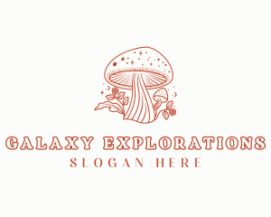 Natural Herbal Mushroom logo design