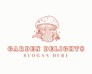 Natural Herbal Mushroom logo design