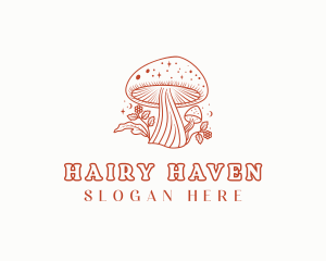 Natural Herbal Mushroom logo design