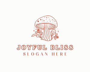 Natural Herbal Mushroom logo design