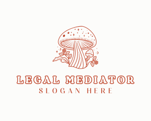 Natural Herbal Mushroom logo design