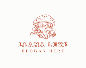 Natural Herbal Mushroom logo design