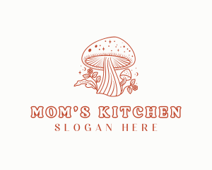 Natural Herbal Mushroom logo design