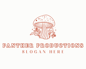 Natural Herbal Mushroom logo design