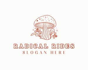 Natural Herbal Mushroom logo design